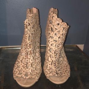 Zigi soho Darlah Embellished Open Toe Heels